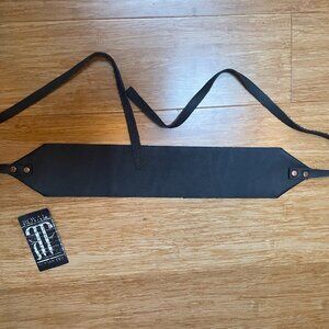 Royal Peasantry Boutique Handmade Black Leather Belt